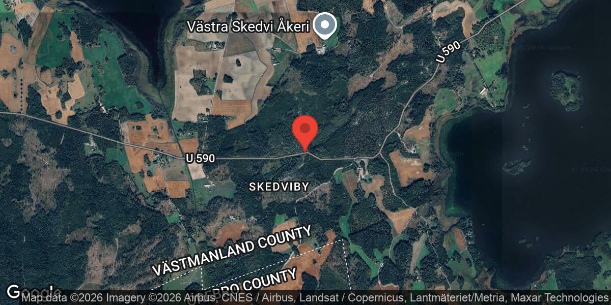 Olycka med tungt fordon på väg 590 mellan Liljedal och Bodatorp