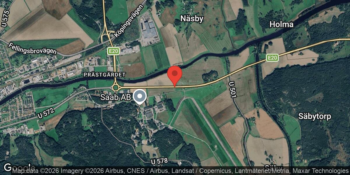 Större utsläpp av bensin på E20 mellan St Ekbacken och Johannisberg