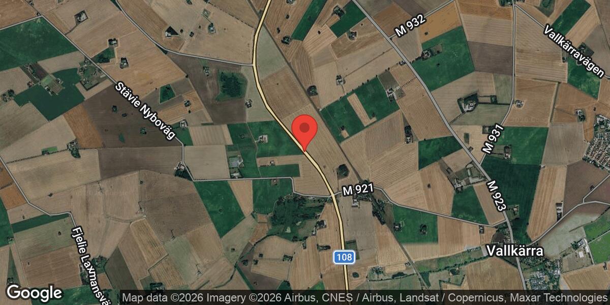 Fordonshaveri på Väg 108 mot Trelleborg – liten påverkan på trafiken