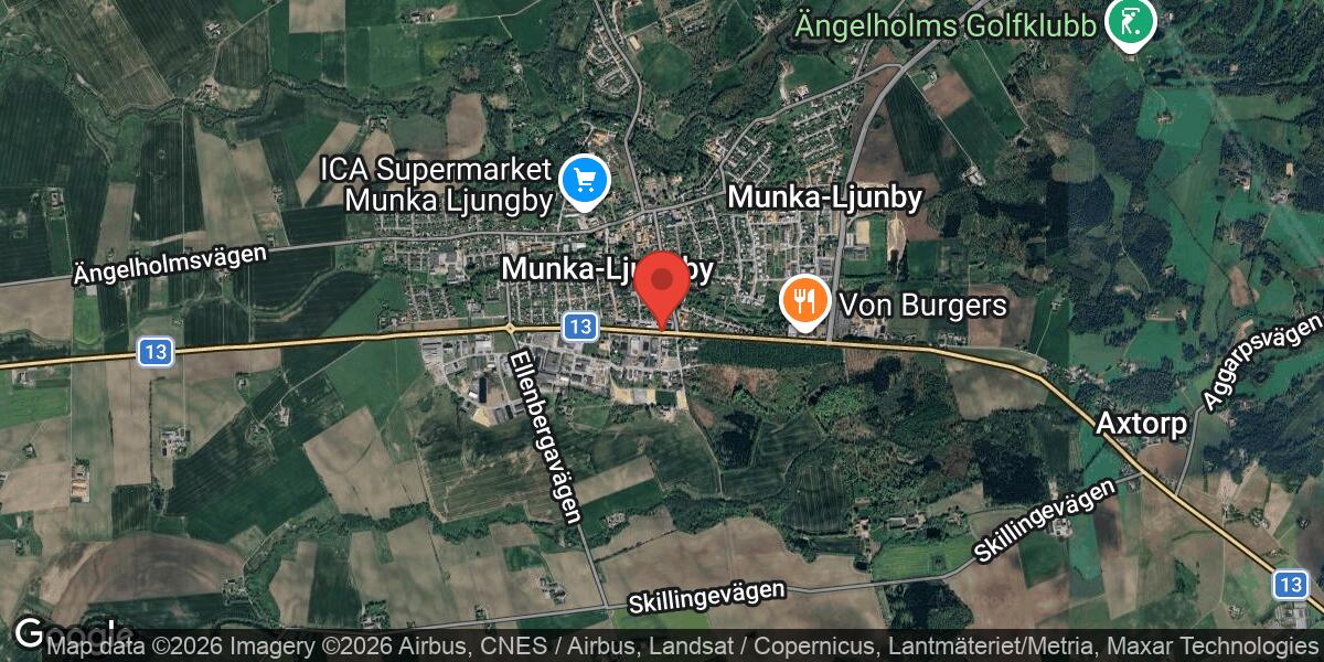 Vägarbete på Väg 13 i Munka Ljungby pågår till 2 april 2026