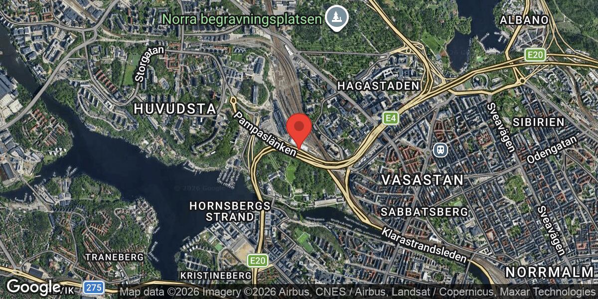 Fordonshaveri på E4 vid Trafikplats Karlberg i riktning mot Södertälje