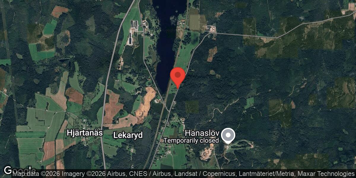 Vägarbete på Väg 736 mellan Alvesta och Härlöv under eftermiddagen