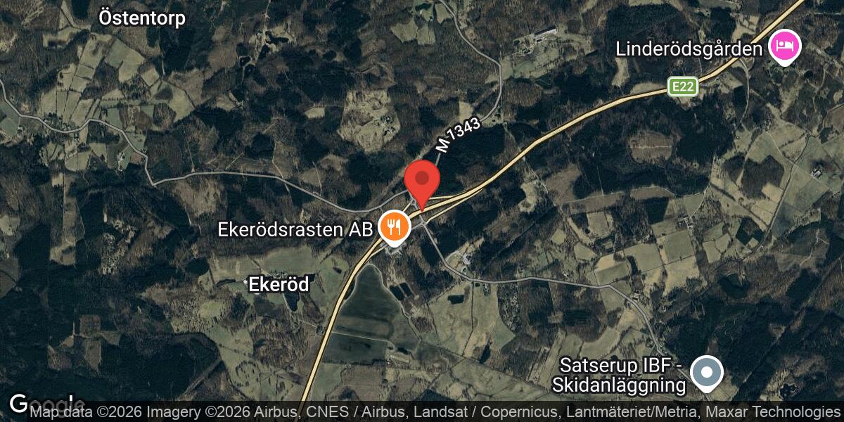 Vägarbete på E22 vid Trafikplats Ekeröd påverkar trafiken mot Sölvesborg