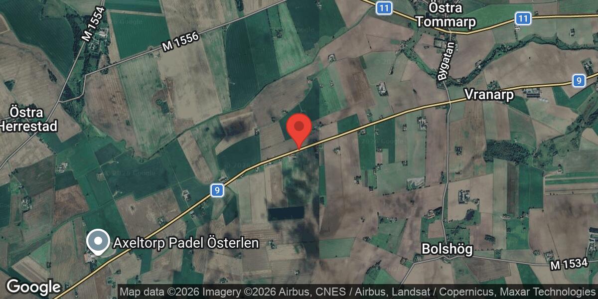 Vägarbete på Väg 9 mellan Hammenhög och Järestad pågår till 31 mars 2026