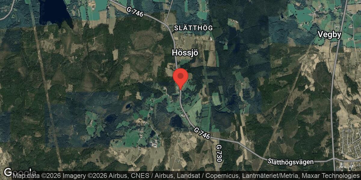 Nedfallet träd orsakade stor påverkan på väg 746 mellan Slätthög och Hössjö