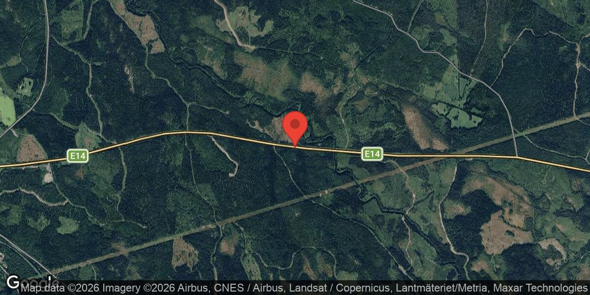 Bärgning på E14 mellan Mattmar och Mörsil påverkar trafiken