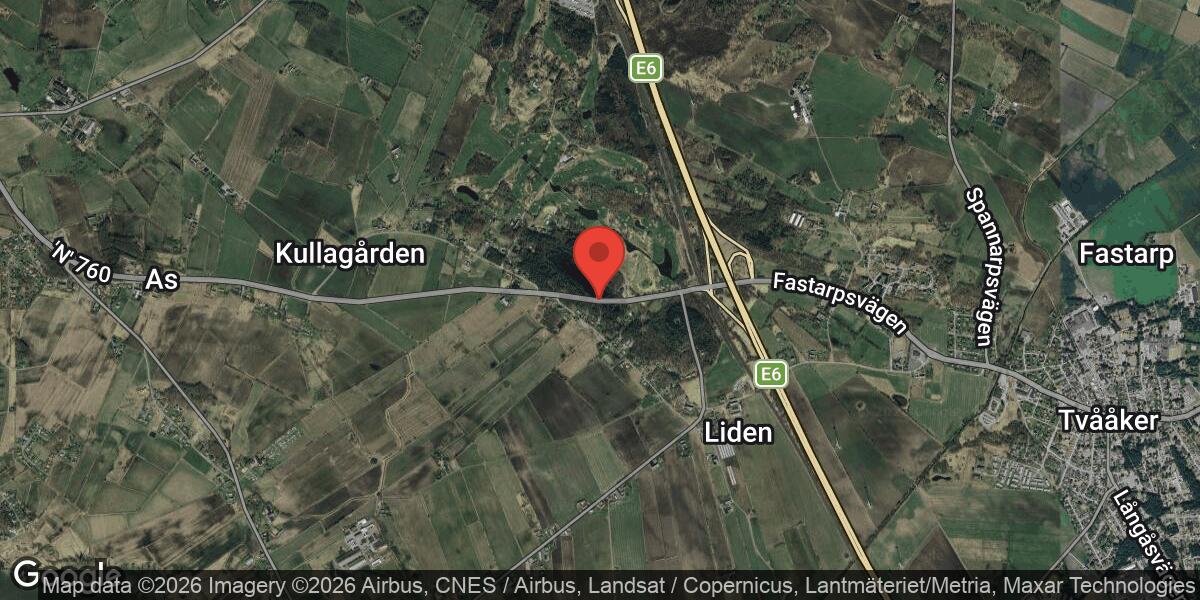 Nedfallet träd blockerade väg 760 mellan Ås och Moarna