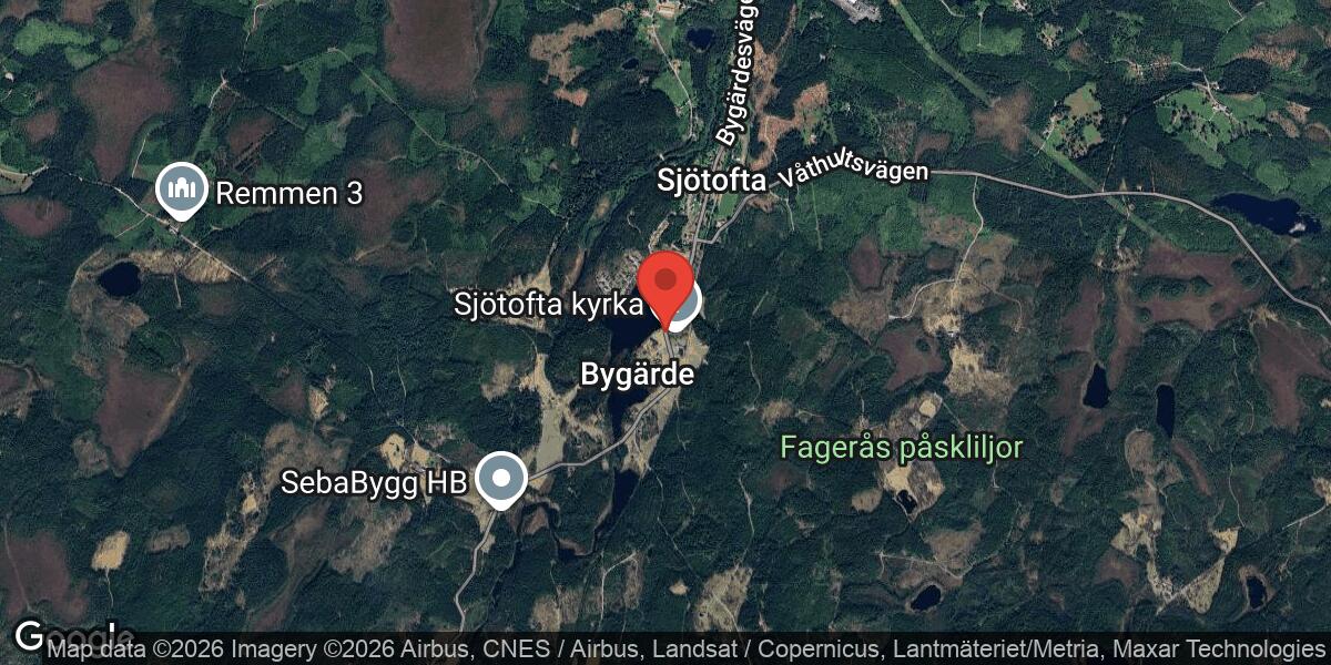 Nedfallet träd blockerade väg 1578 mellan Drägved och Sjötofta