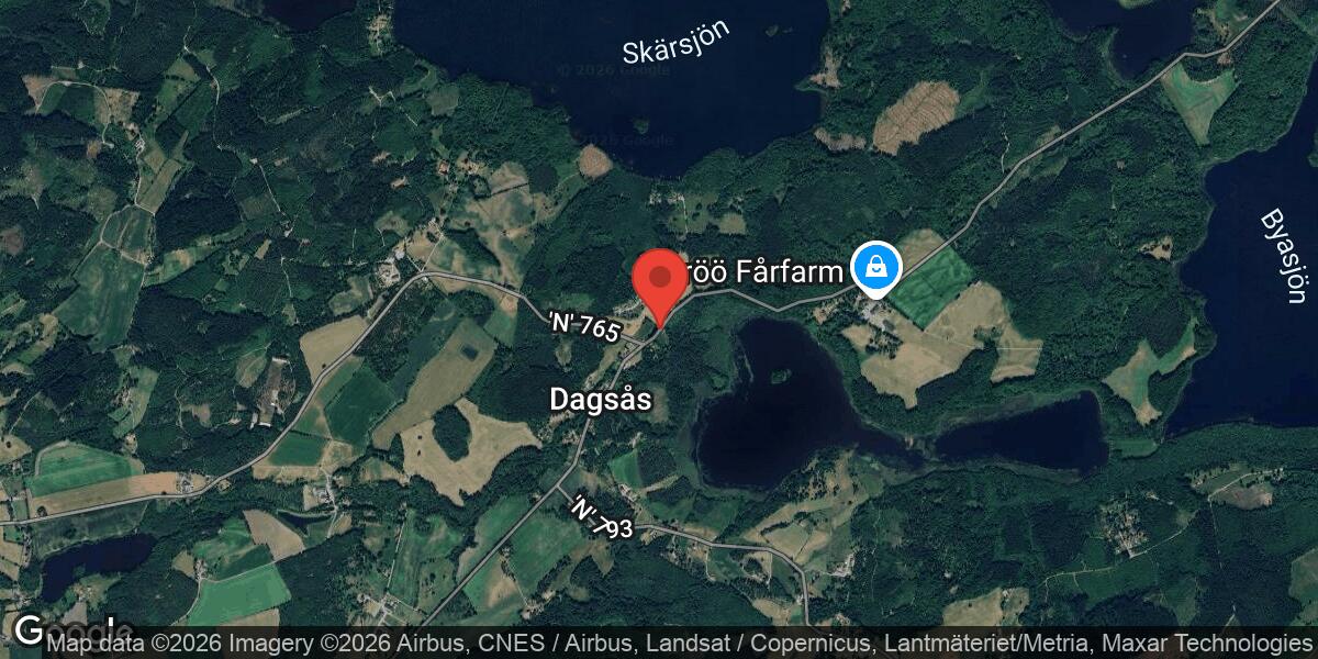 Nedfallet träd blockerade väg 777 vid Dagsås