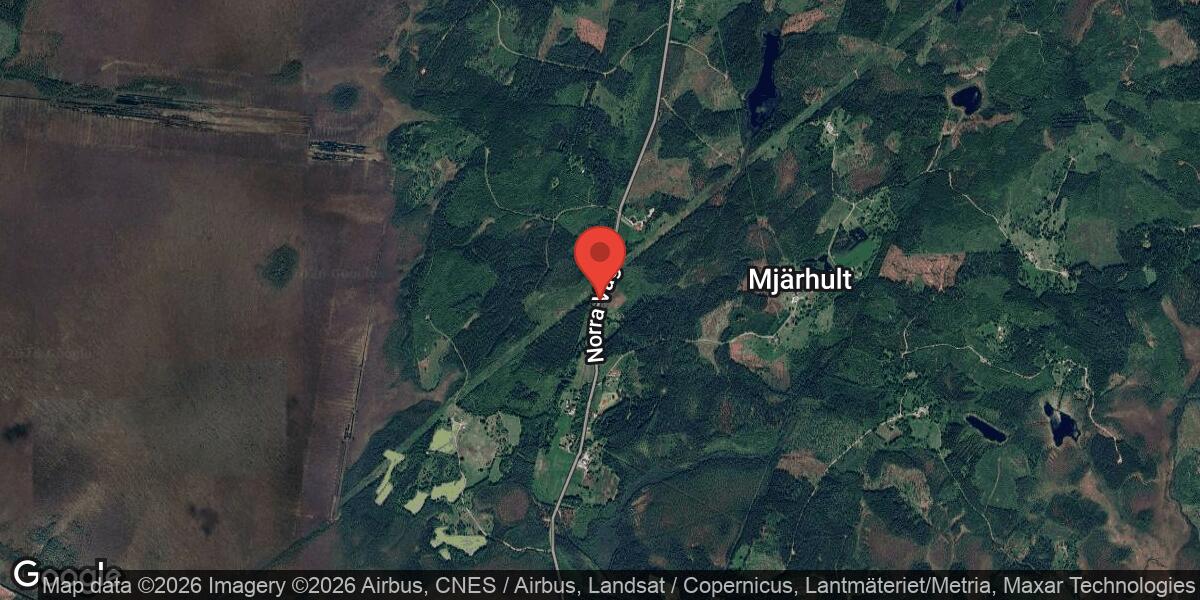 Nedfallet träd orsakade stor påverkan på väg 610 mellan Anderstorp och Hagelstorp