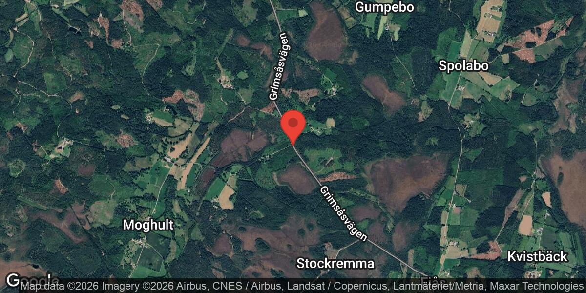 Nedfallet träd orsakade stor påverkan på väg 1720 mellan Nittorp och Grimsås