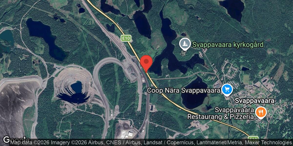 Älgar på vägen vid Mertainen påverkar trafiken på E10