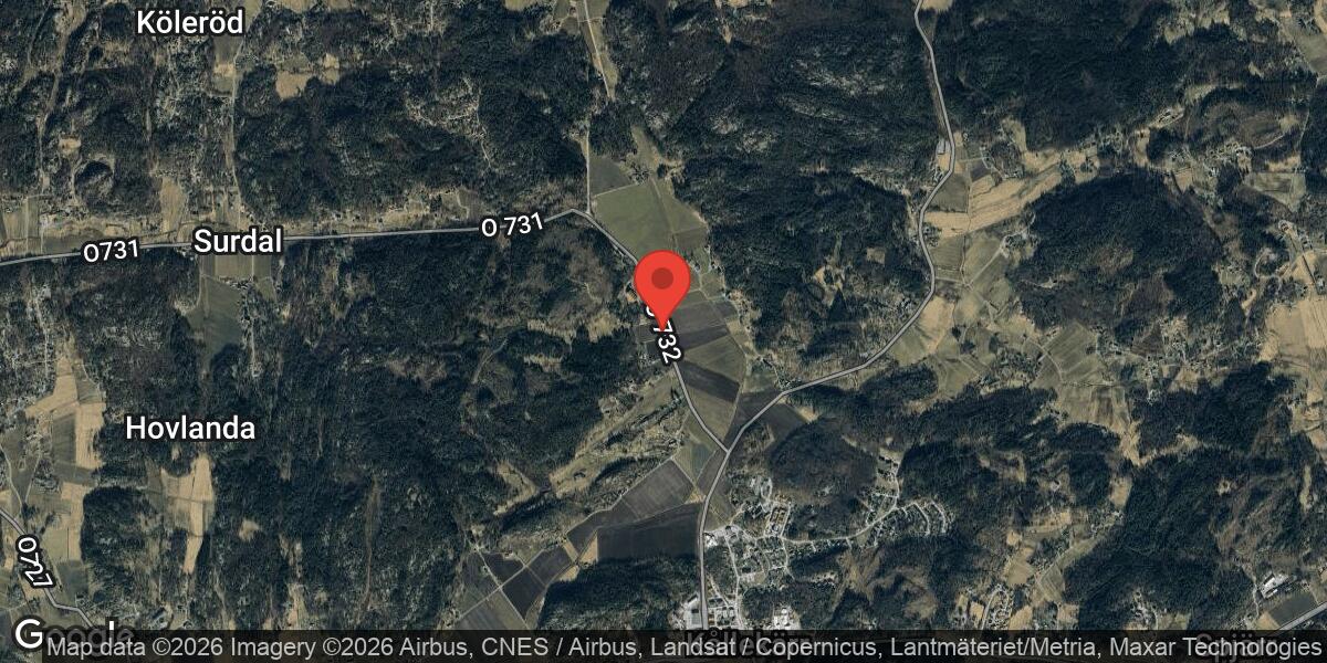 Nedfallet träd blockerade väg 732 mellan Stordal och Fosseröd