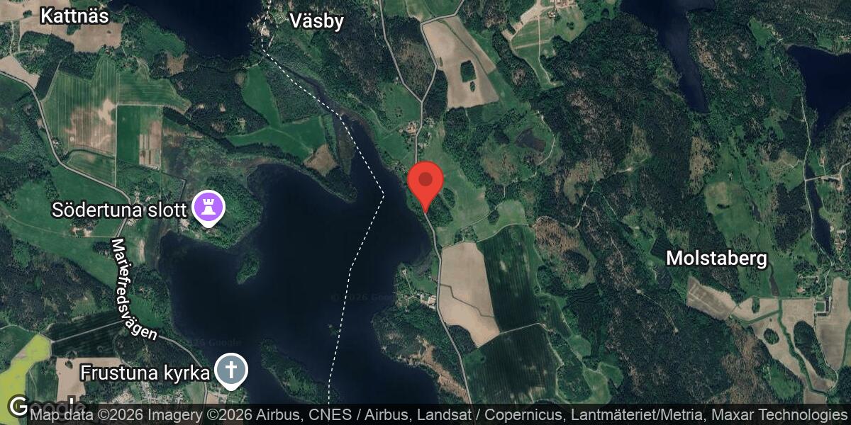 Nedfallet träd påverkar trafiken på väg 506 mellan Visbohammar och Sundby