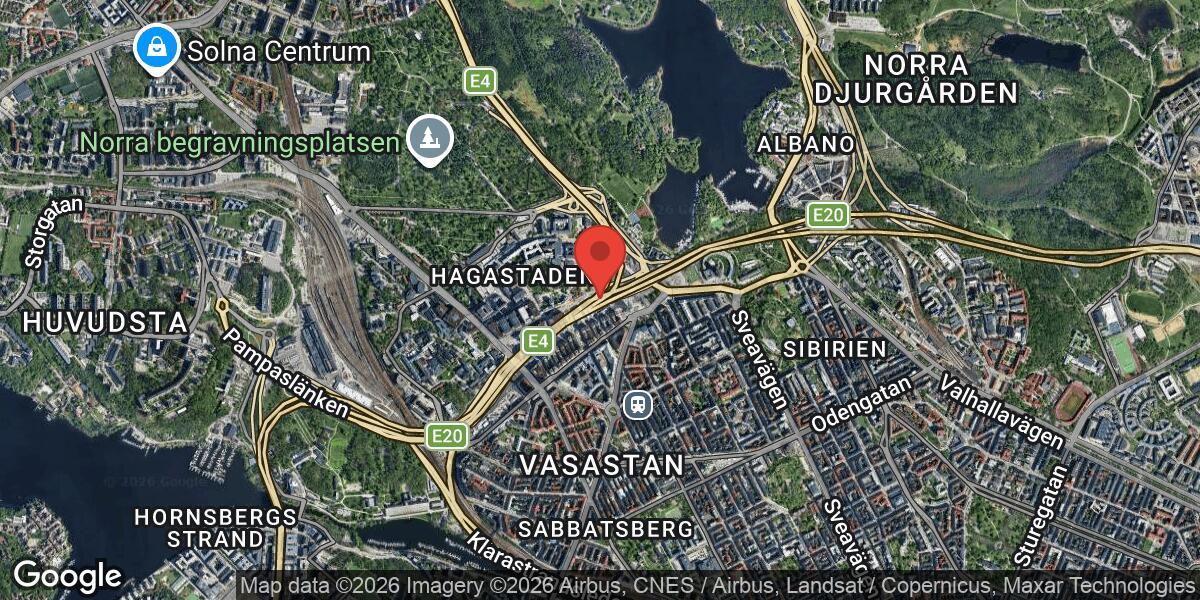 Föremål på vägen orsakade stor påverkan vid Norrtullsavfarten på E20