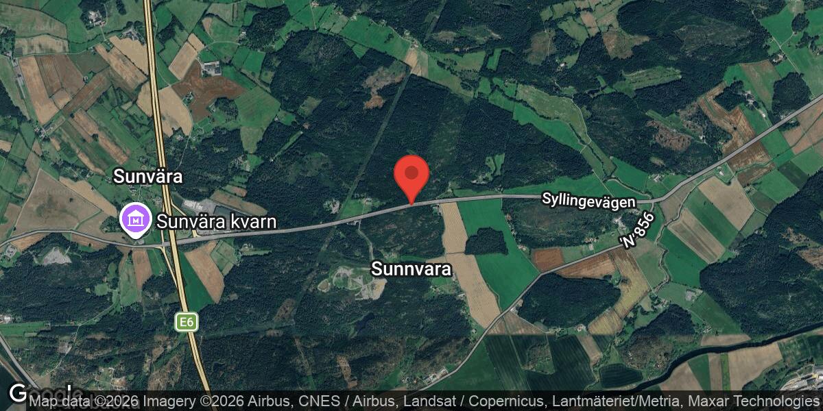 Nedfallet träd påverkar trafiken på väg 850 mellan Syllinge och Trafikplats Värö