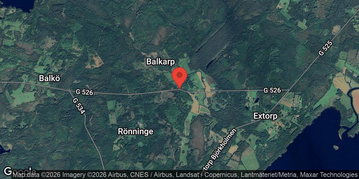 Nedfallet träd orsakade stor påverkan på väg 526 mellan Balkö och Extorp