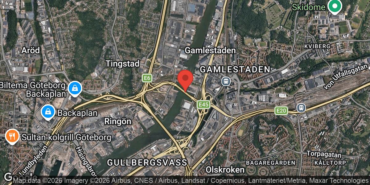 Marieholmstunneln avstängd i riktning mot E20 Stockholm/E45 på grund av vägarbete