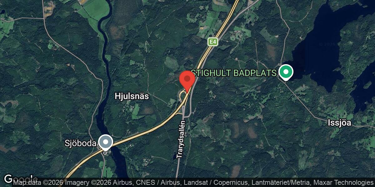 Vägarbete på E4 mellan Strömsnäs och Hornsborg påverkar trafiken i Ljungby