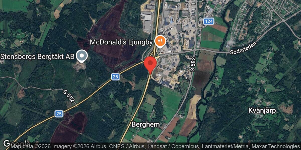 Vägarbete stänger påfarten i Ljungby Södra på E4