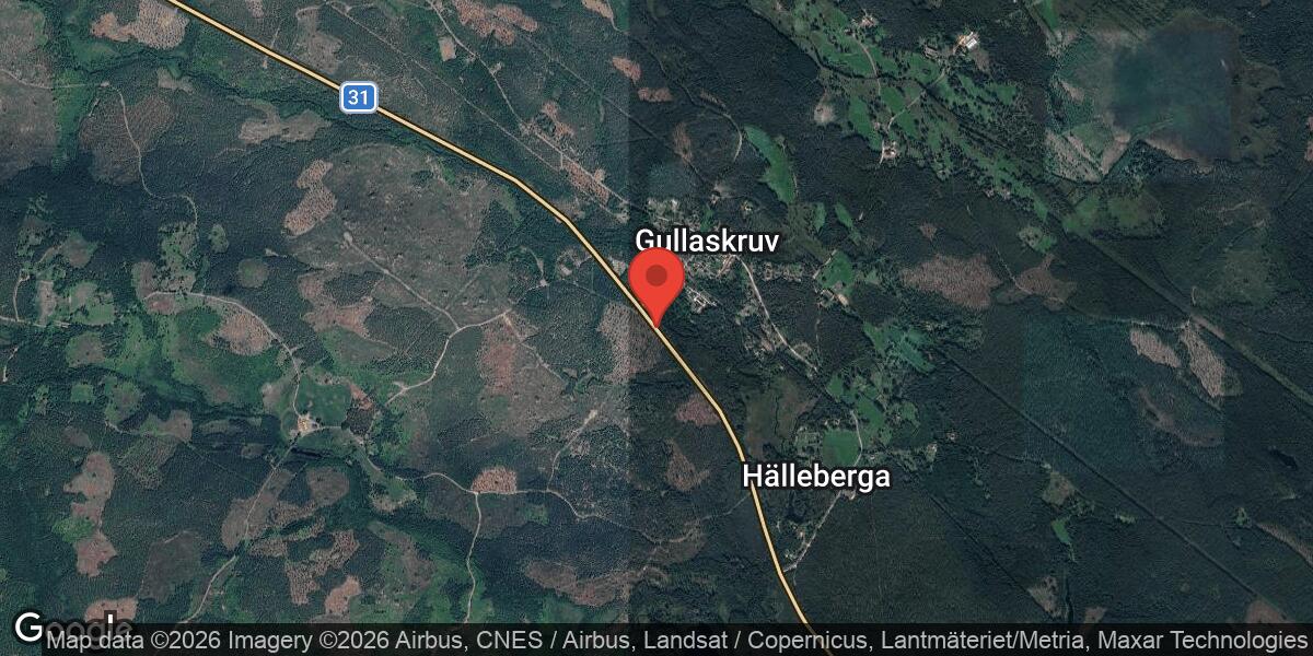 Vägarbete på Väg 31 mellan Myrdalen och Vägershult i Kalmar län