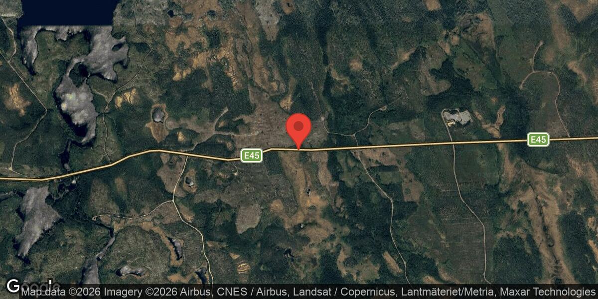 Bärgning på E45 mellan Ö Öje och Johannisholm påverkar trafiken