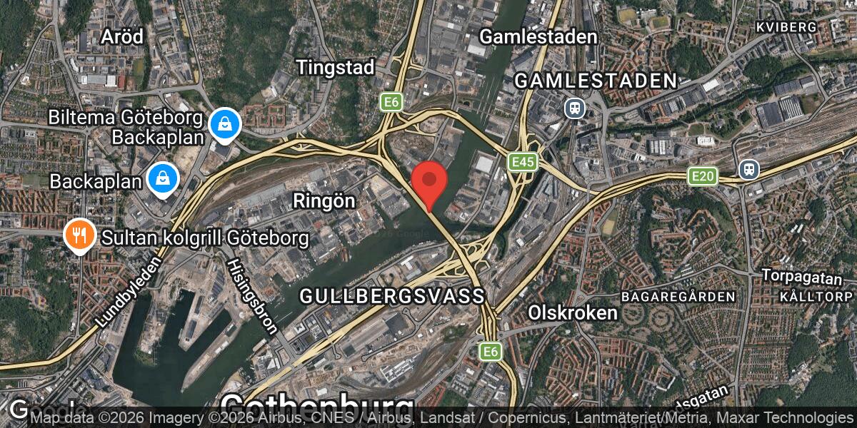 Vägarbete stänger södergående trafik i Tingstadstunneln på E6 i Göteborg