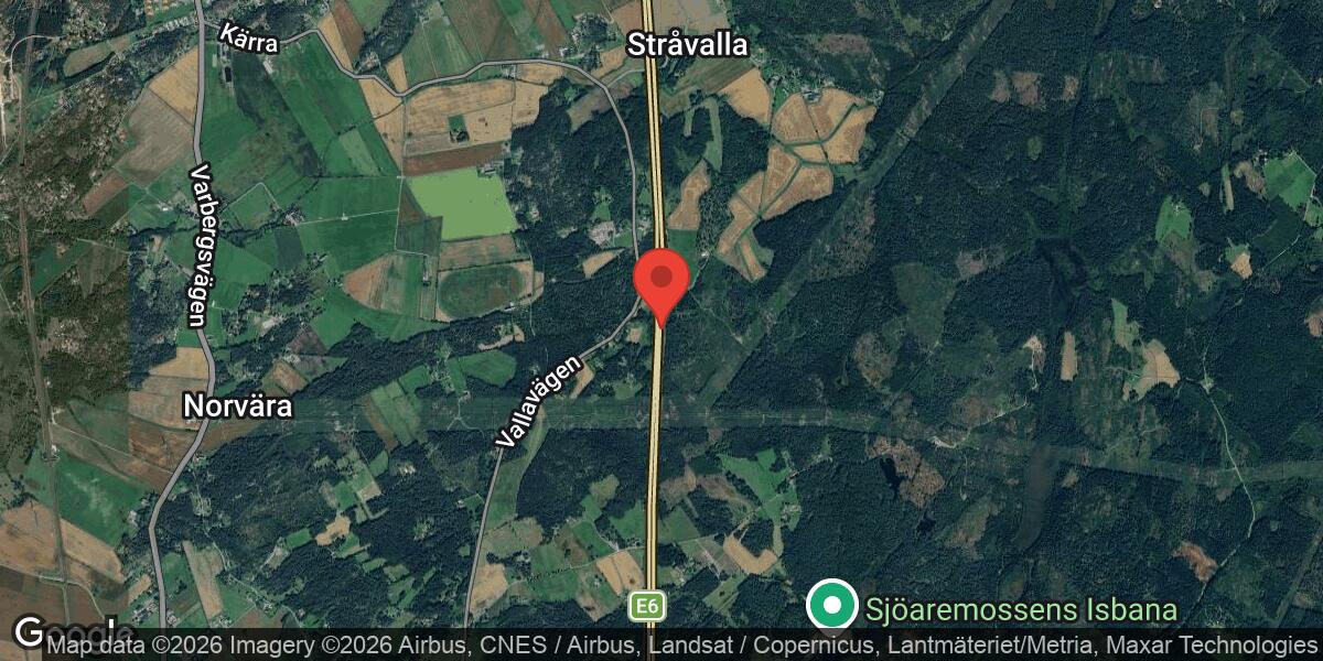 Dikningsarbete på E6 mellan Värö och Frillesås påverkar trafiken