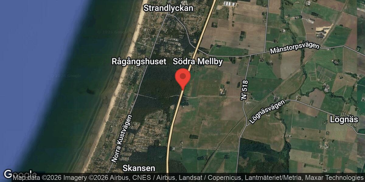 Faror på vägen på E6 mellan Skottorp och Laholm