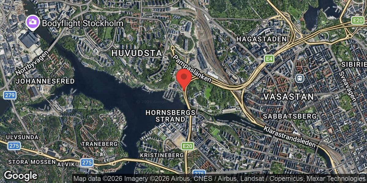 Fordonshaveri på E4 vid Trafikplats Tomteboda påverkar trafiken mot Södertälje