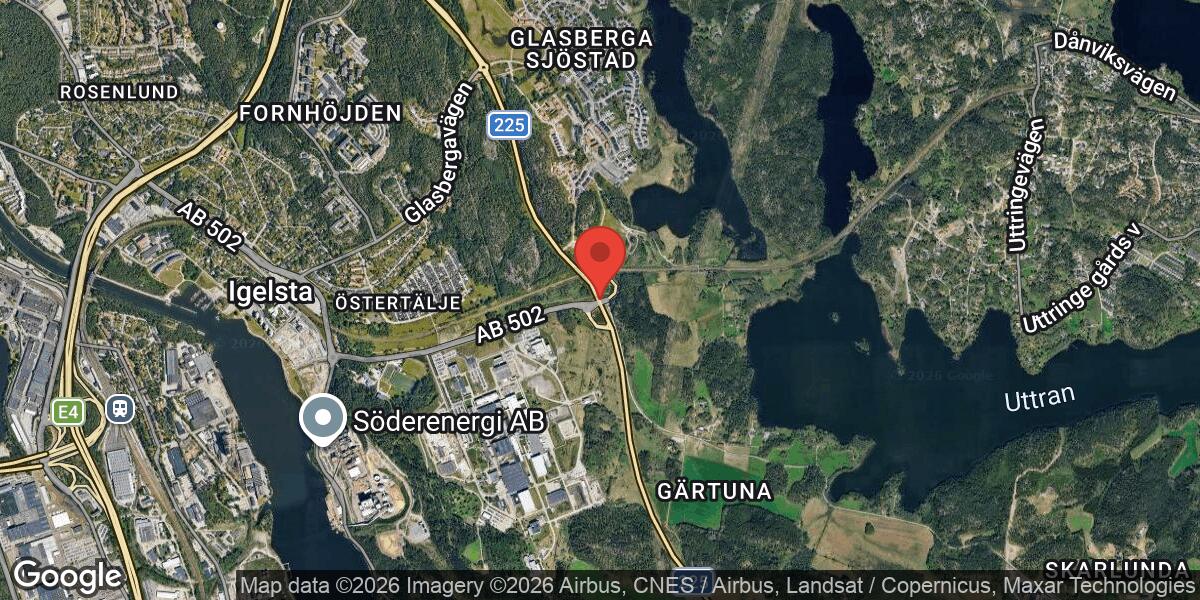 Sandsopning på Väg 502 mellan Gärtuna och Hagaberg