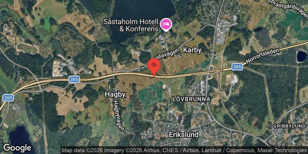 Vägarbete på Väg 265 mellan Häggvik och Rosenkälla avslutat