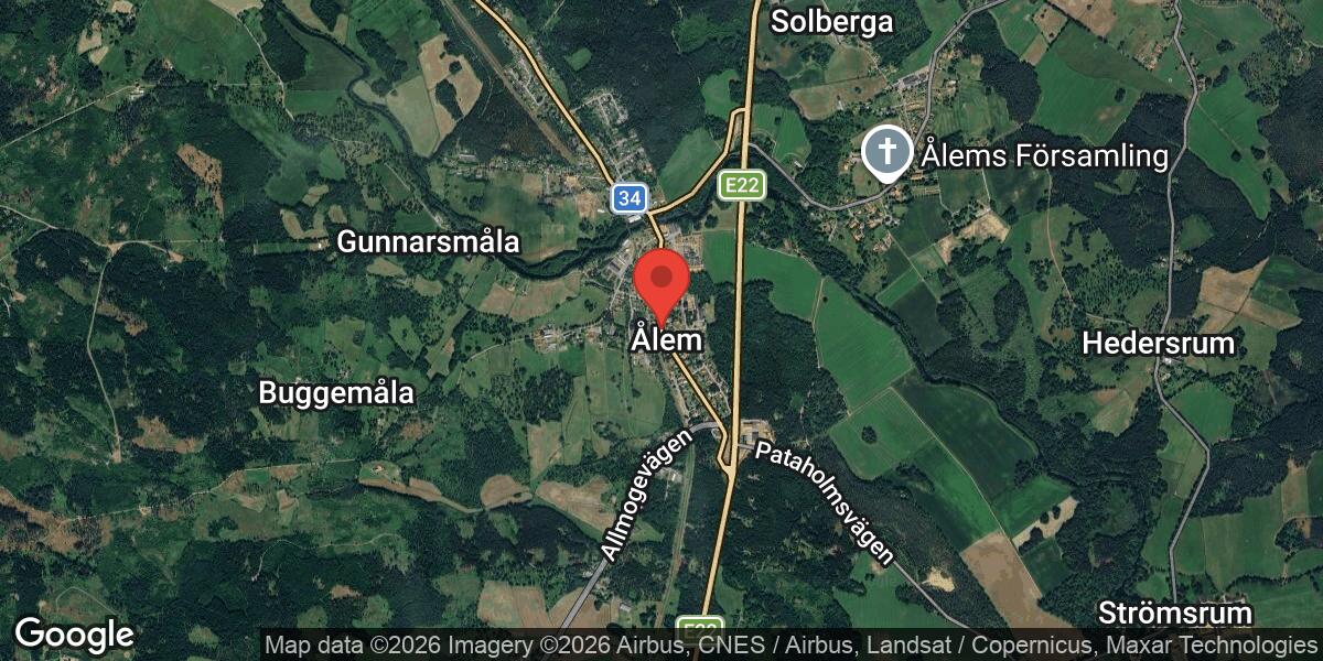 Vägarbete med stor påverkan på väg 34 mellan Ålem och Ålem Gunnarström