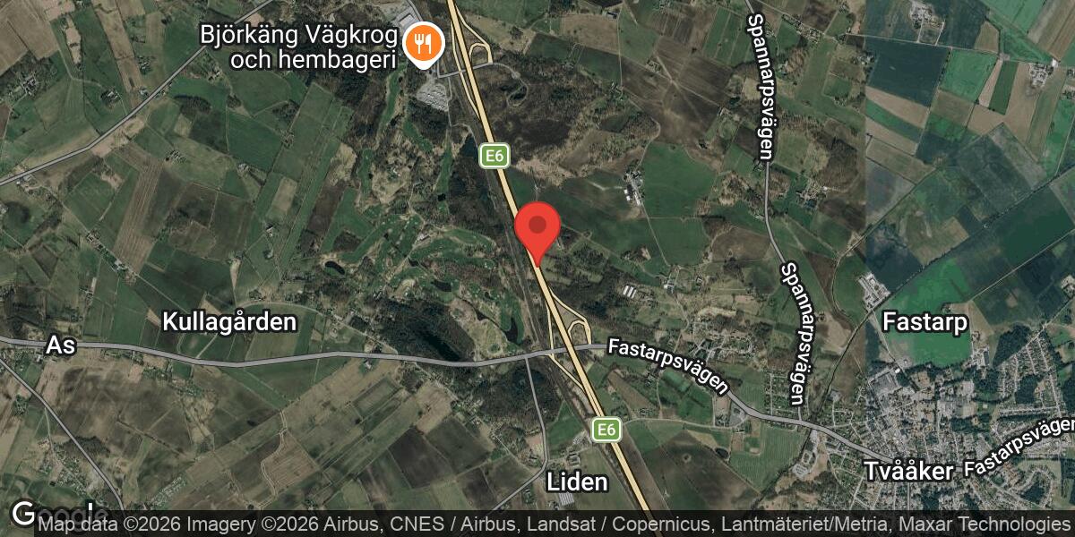 Mätarbete pågår längs E6 mellan Morup och Varberg C