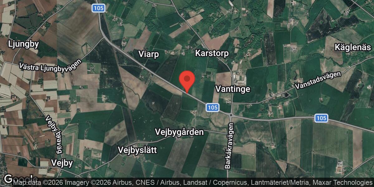 Vägarbete på Väg 105 mellan Vantinge och Vejby med liten påverkan