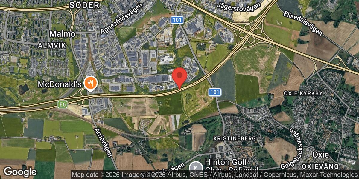 Vägarbete på E6 mellan Lockarp och Fredriksberg påverkar trafiken mot Trelleborg