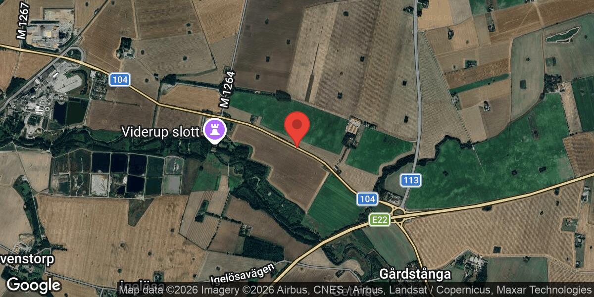 Vägarbete på Väg 104 mellan Örtofta och Gårdstånga den 9 april