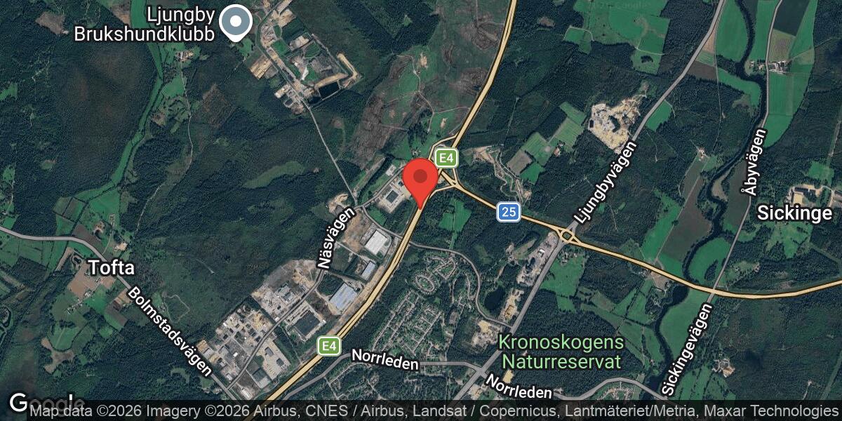 Vägarbete på Väg 25 mellan Ljungby och Sjöatorp pågår till 9 april