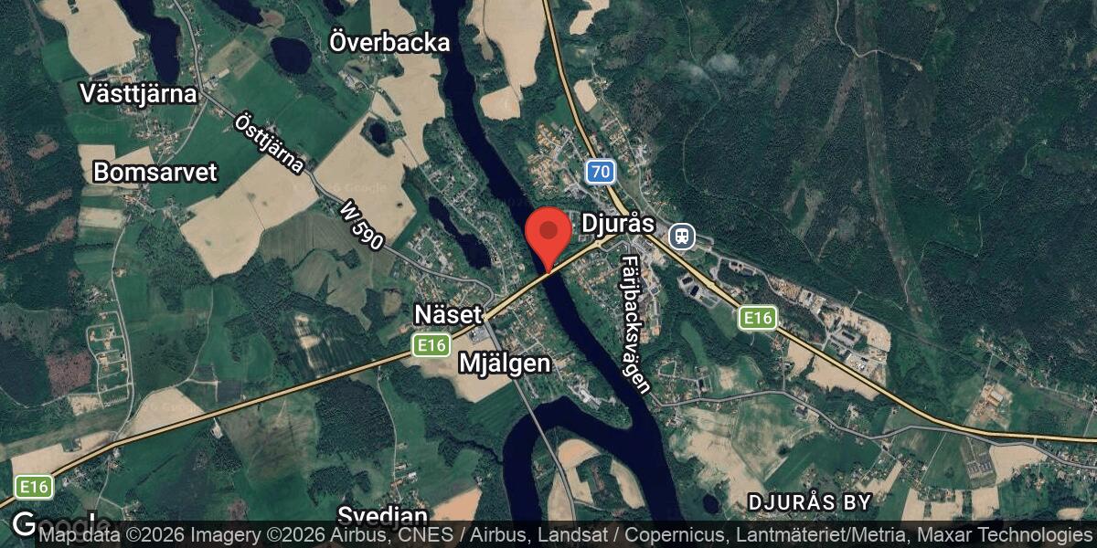 Metallskrot på bron över Dalälven påverkar framkomligheten på E16