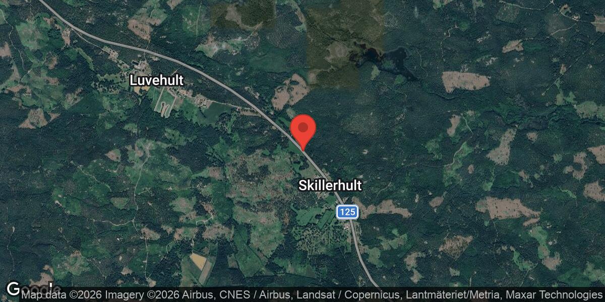 Vägarbete på Väg 125 mellan Trafikplats Lindsdal och Alsterbro