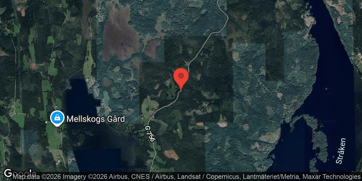 Vägarbete med vägavstängning på väg 756 mellan Torp och Aneboda S