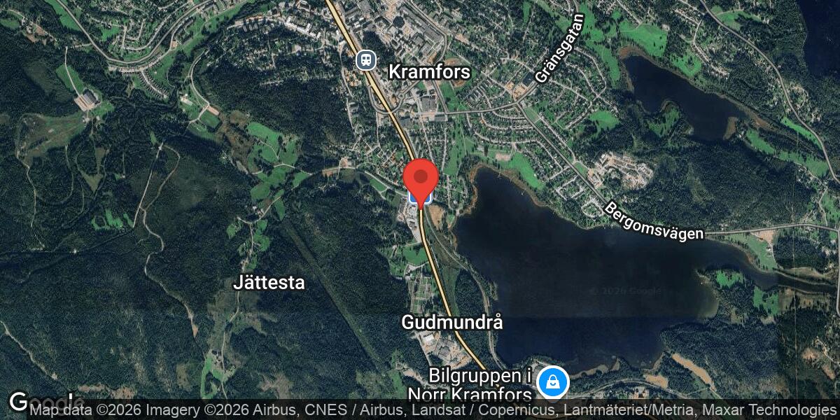 Vägarbete med sandupptagning påverkar framkomligheten i Kramfors