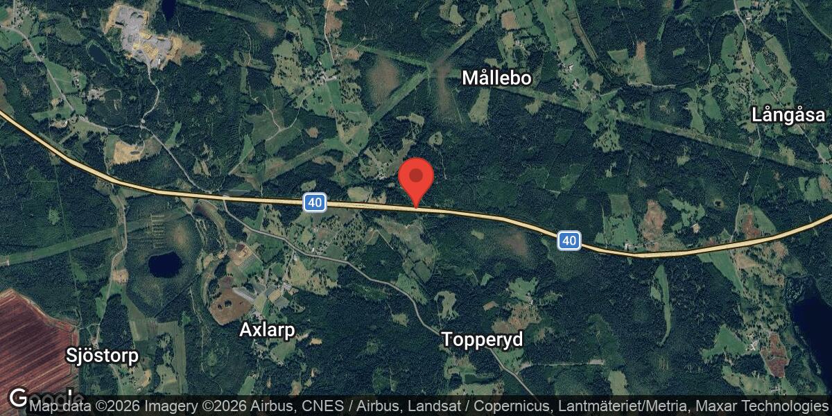 Vägarbete på Väg 31 mellan Öggestorp och Nässjö den 14 april