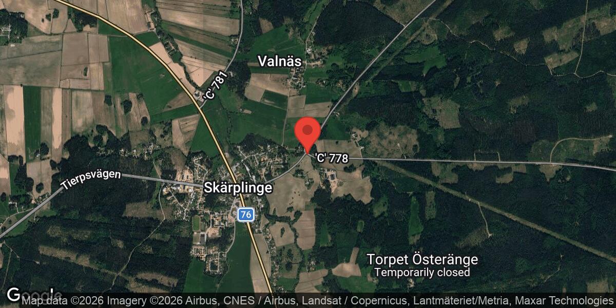 Olycka med två personbilar på väg 778 mellan Skärmarbo och Konradslund