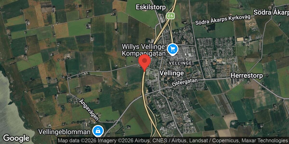 Vägarbete på E6 mellan Lockarp och Maglarp pågår till 14 april