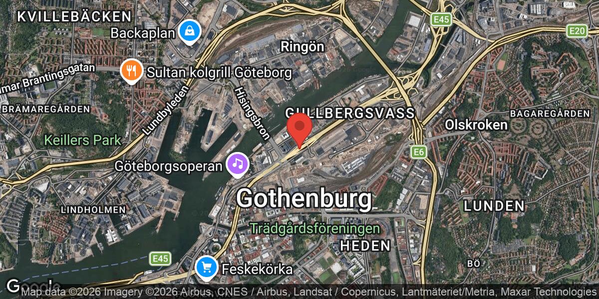 Vägarbete i Gullbergstunneln påverkar västergående trafik på E45