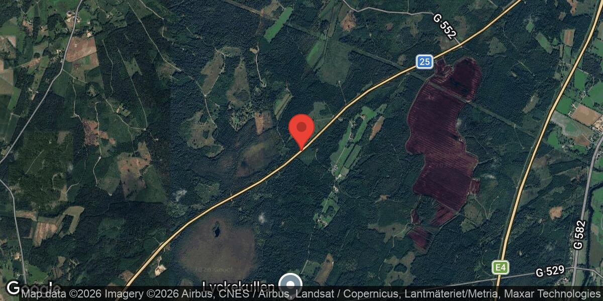 Vägarbete med stor påverkan på väg 25 mellan Jungfrugård och Ljungby