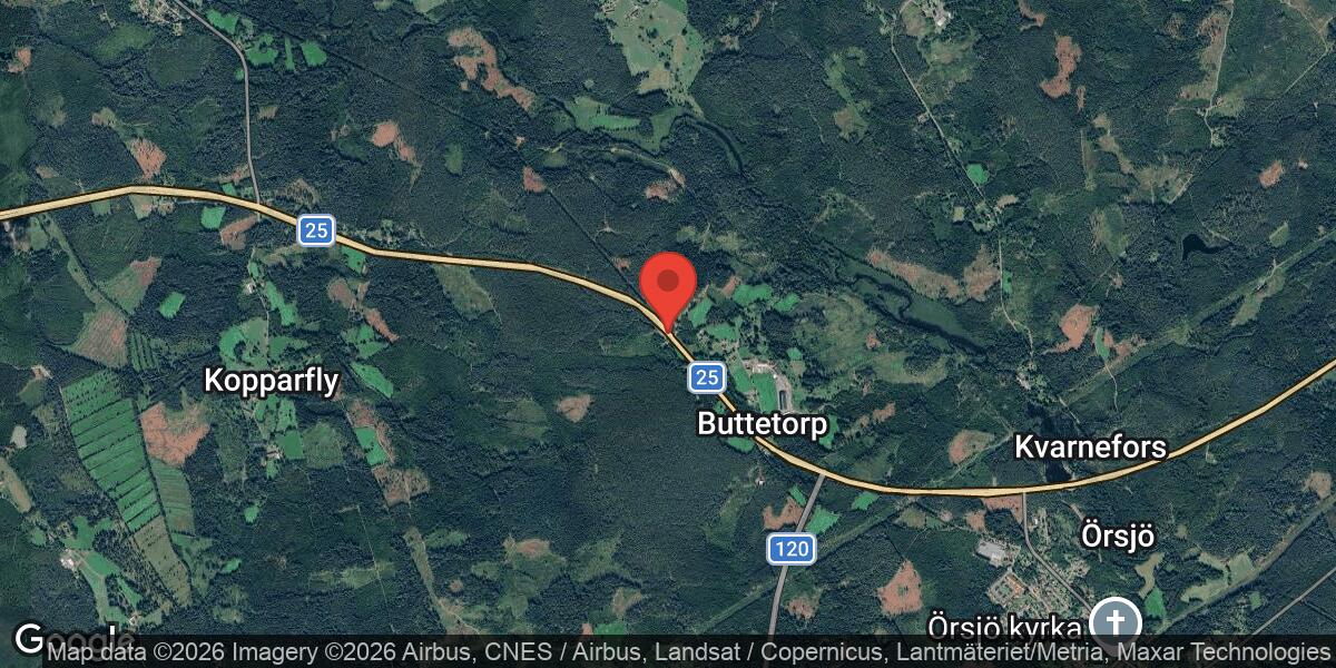 Vägarbete på Väg 25 mellan Nybro och Eriksmåla påverkar trafiken