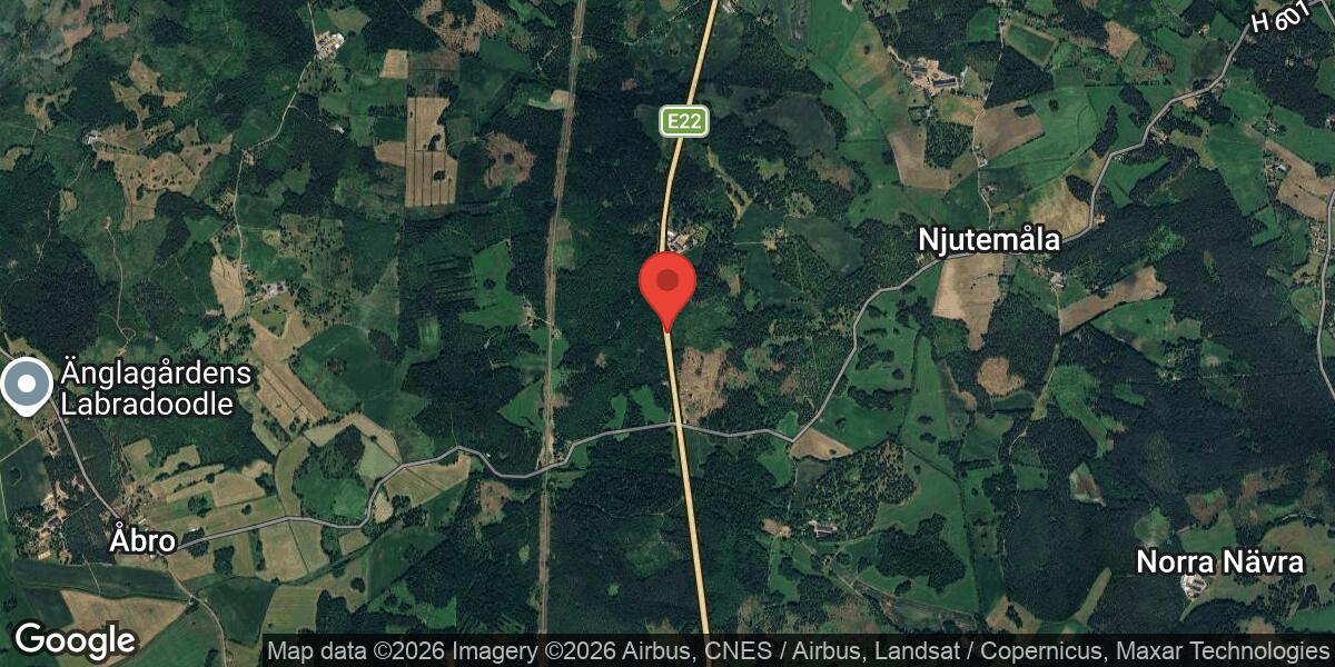 Vägarbete på E22 mellan Kåremo och Ålem påverkar trafiken