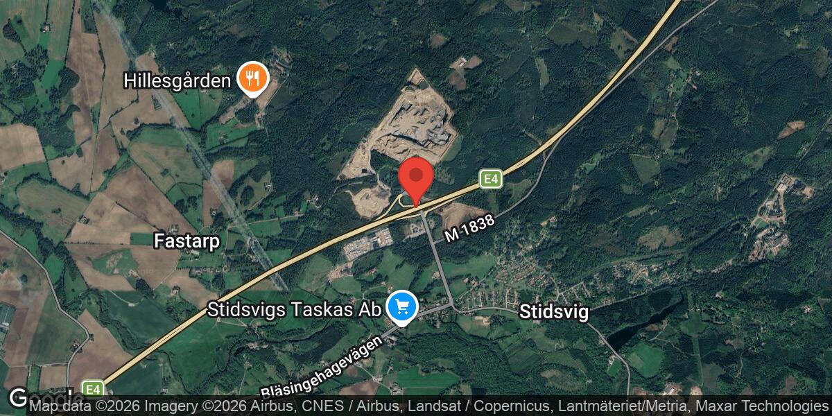 Singelolycka på E4 vid trafikplats Mölletofta påverkar trafiken mot Helsingborg